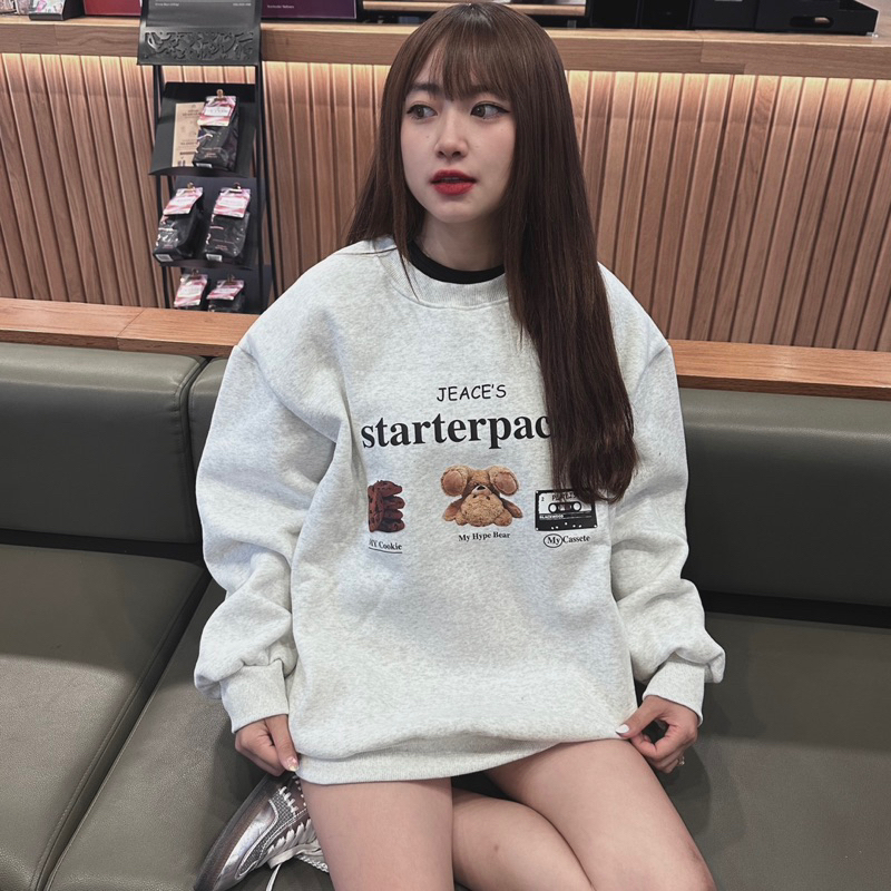 Bộ sưu tập Áo sweater nỉ bông mịn tay phồng form thụng nam nữ unisex, sweater ulzzang form thụng oversize Hàn Quốc