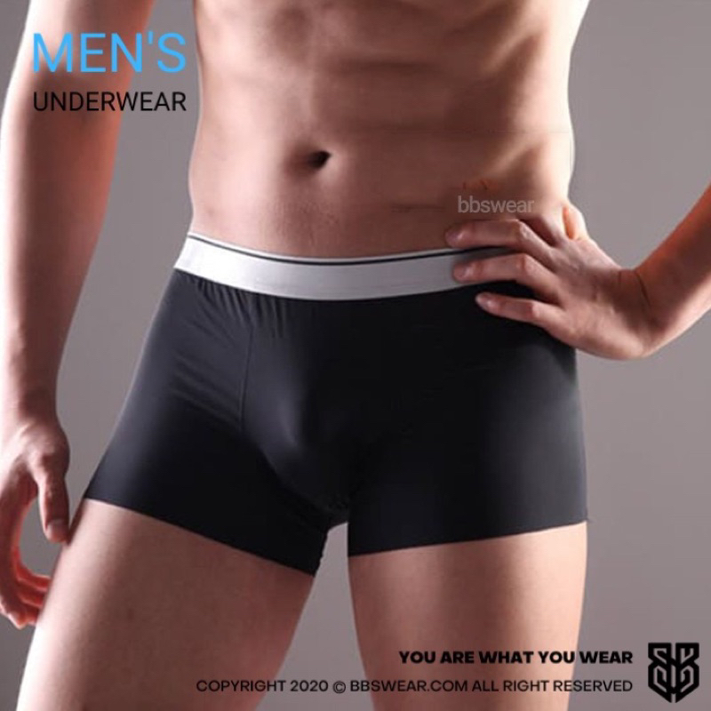 Quần lót nam boxer lụa su lạnh không đường may mềm mịn thoáng mát DAPPERMAN