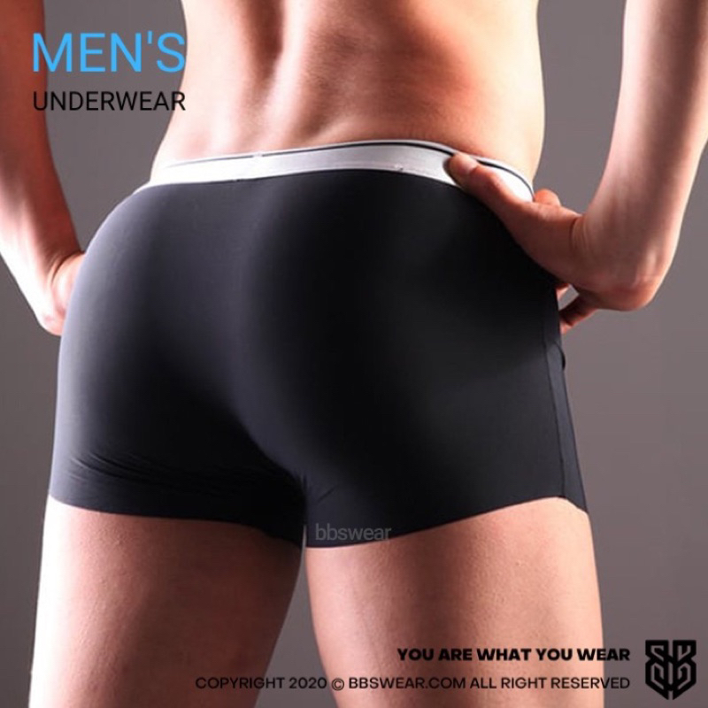 Quần lót nam boxer lụa su lạnh không đường may mềm mịn thoáng mát DAPPERMAN