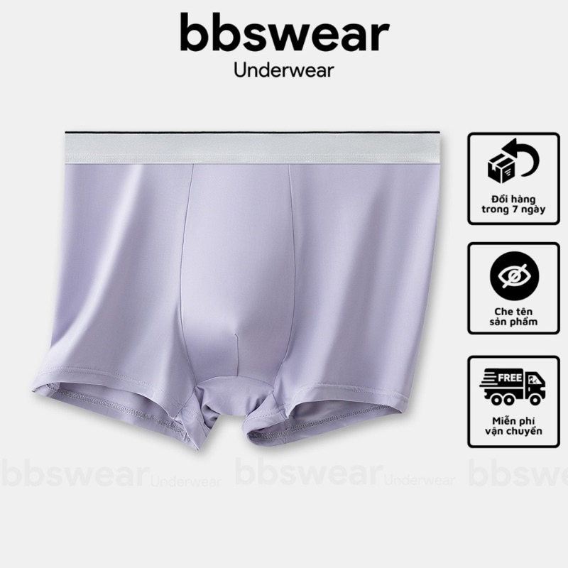 Quần lót nam boxer lụa su lạnh không đường may mềm mịn thoáng mát DAPPERMAN