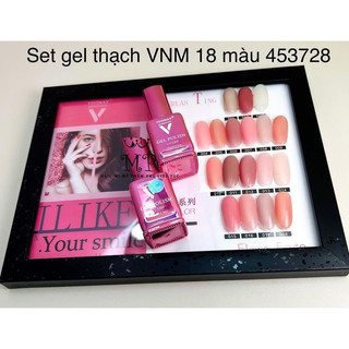 Sơn gel thạch vinimay ( 1 set 18 màu  ) tặng bảng mẫu