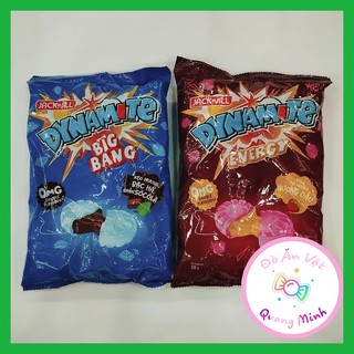Gói kẹo cứng Dynamite BigBang hương bạc hà nhân sô cô la và Dynamite Energy hương Dâu 330g bùng nổ hương vị thơm ngon