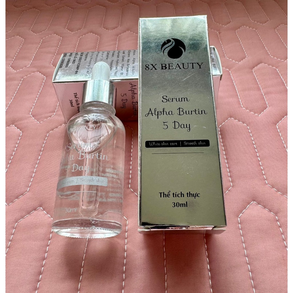 Serum Kích Trắng Mờ Nám Tàn Nhang Giúp Da Căng Bóng  Alpha Burtin 5Day 8x Beauty