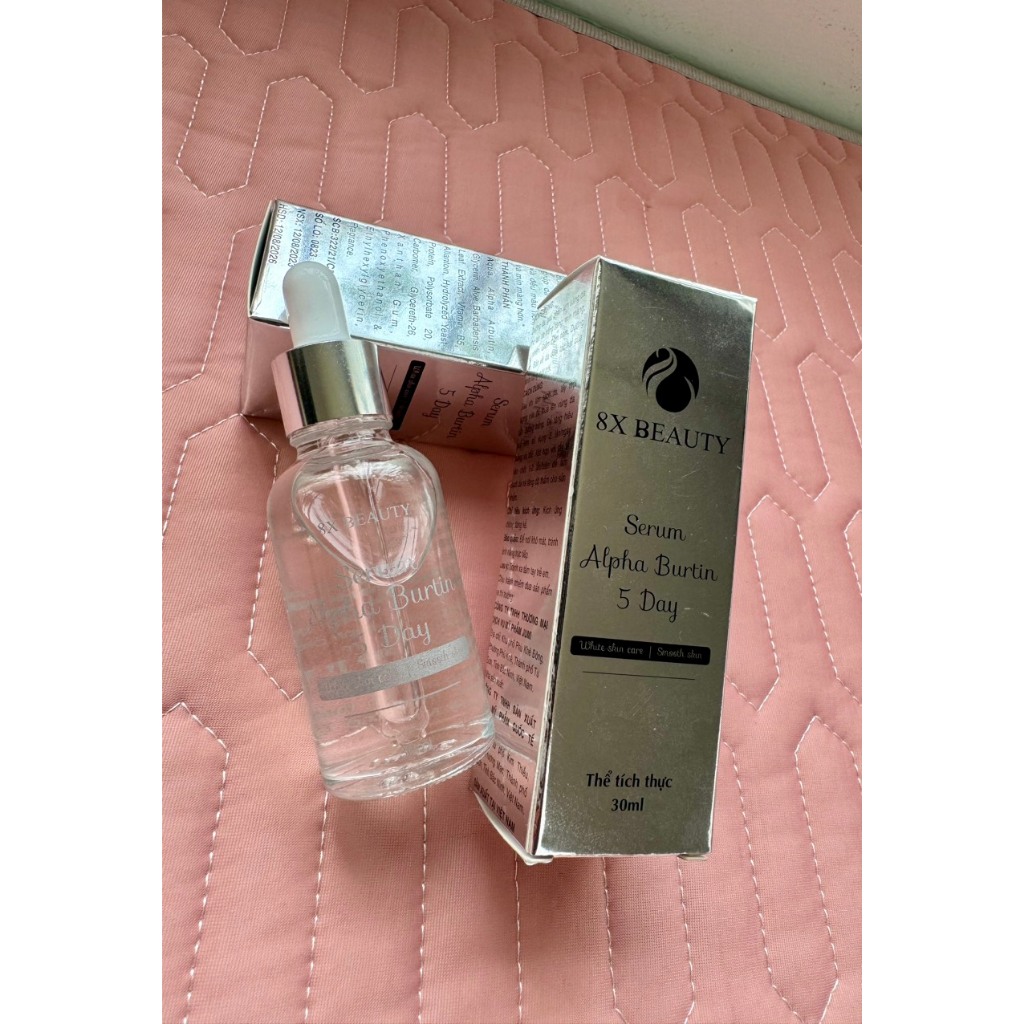 Serum Kích Trắng Mờ Nám Tàn Nhang Giúp Da Căng Bóng  Alpha Burtin 5Day 8x Beauty