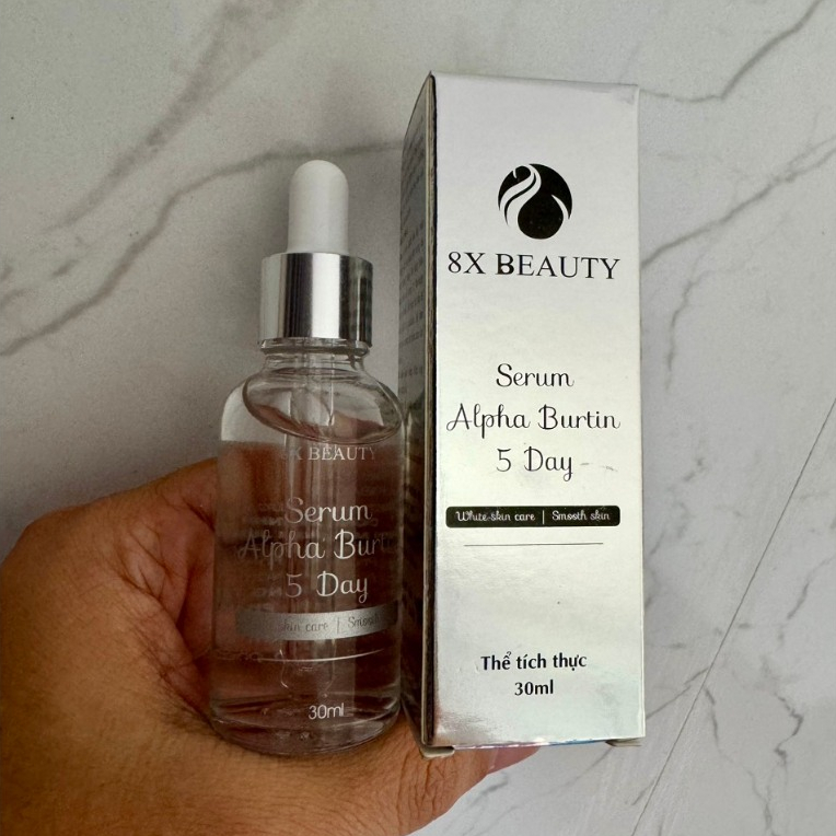 8x Beauty Serum Alpha Burtin 5Day Kích Trắng Mờ Nám Tàn Nhang Giúp Da Căng Bóng