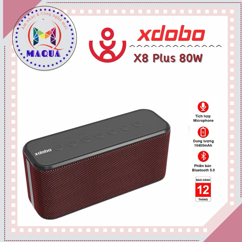 Loa di động Xdobo X8 Plus công suất 80W 2.1 siêu trầm, âm thanh vòm