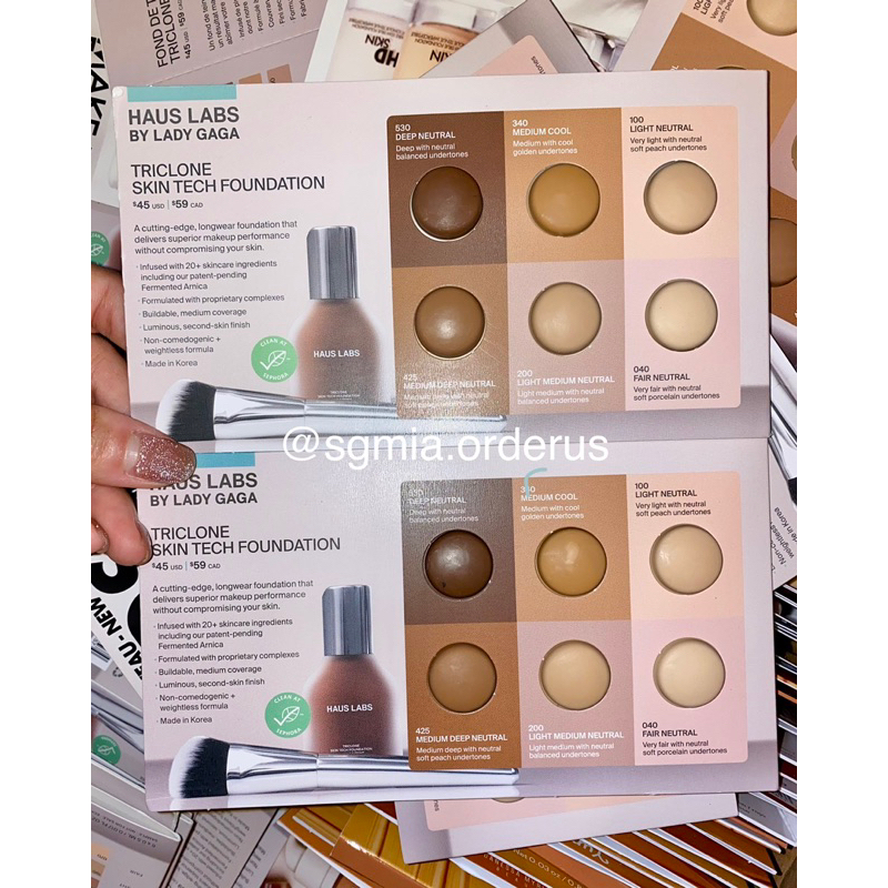 Set 10 miếng sample nền Haus Labs