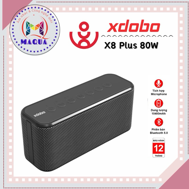 Loa di động Xdobo X8 Plus công suất 80W 2.1 siêu trầm, âm thanh vòm
