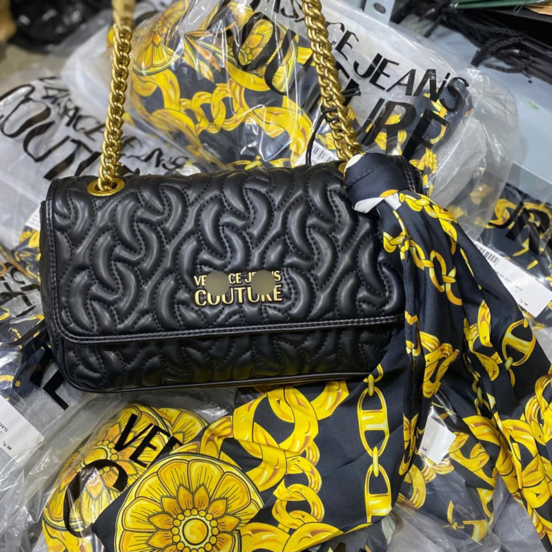 Túi versace nắp gập kèm khăn mẫu mới