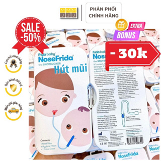 Hút mũi cho bé NoseFrida Thuỵ Điển, dụng cụ hút mũi an toàn cho bé từ sơ sinh - minjeebaby