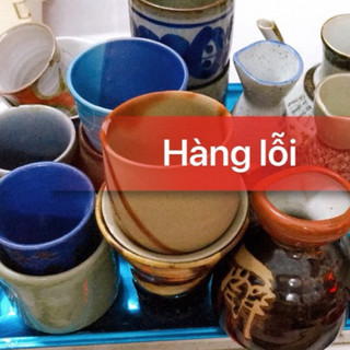 Hàng lỗi trồng sen đá xương rồng chậu gốm lỗi