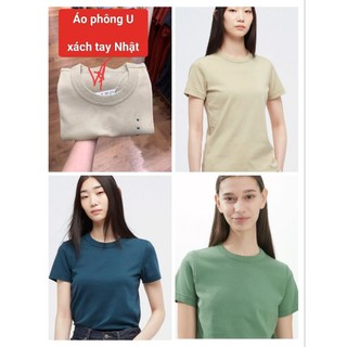 Áo phông nữ trơn cổ tròn ngắn tay dòng U - Crew Neck T Shirt Short Sleeves