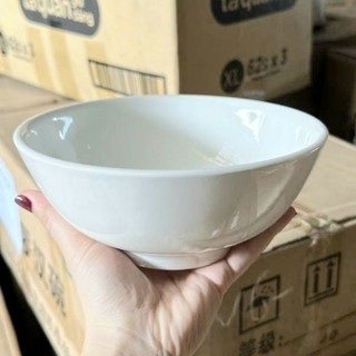 Tô sứ trắng ăn bún ,phở- bát tô sứ loe trắng trơn 7inch 18cm