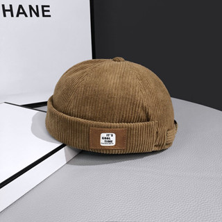 Nón tròn miki phong cách Hàn Quốc nhung gân mạc vuông It Gold time