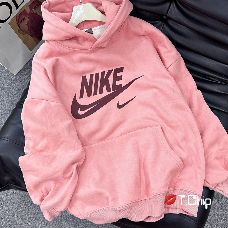 Áo hoodie hồng  chuẩn ảnh sàn