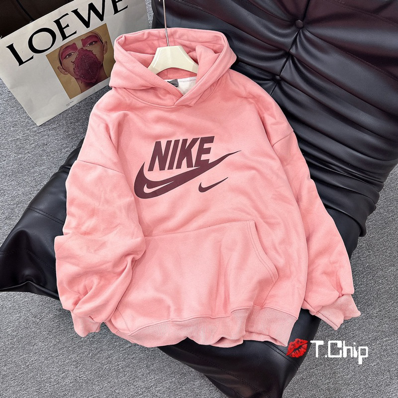 Áo hoodie hồng  chuẩn ảnh sàn