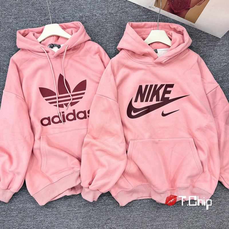 Áo hoodie hồng  chuẩn ảnh sàn