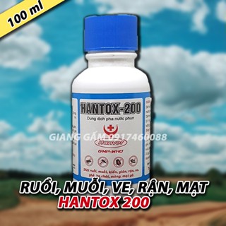 HANTOX 200 100ML - DIỆT RUỒI, MUỖI, KIẾN GIÁN, MỐI, MỌT, MẠT GÀ