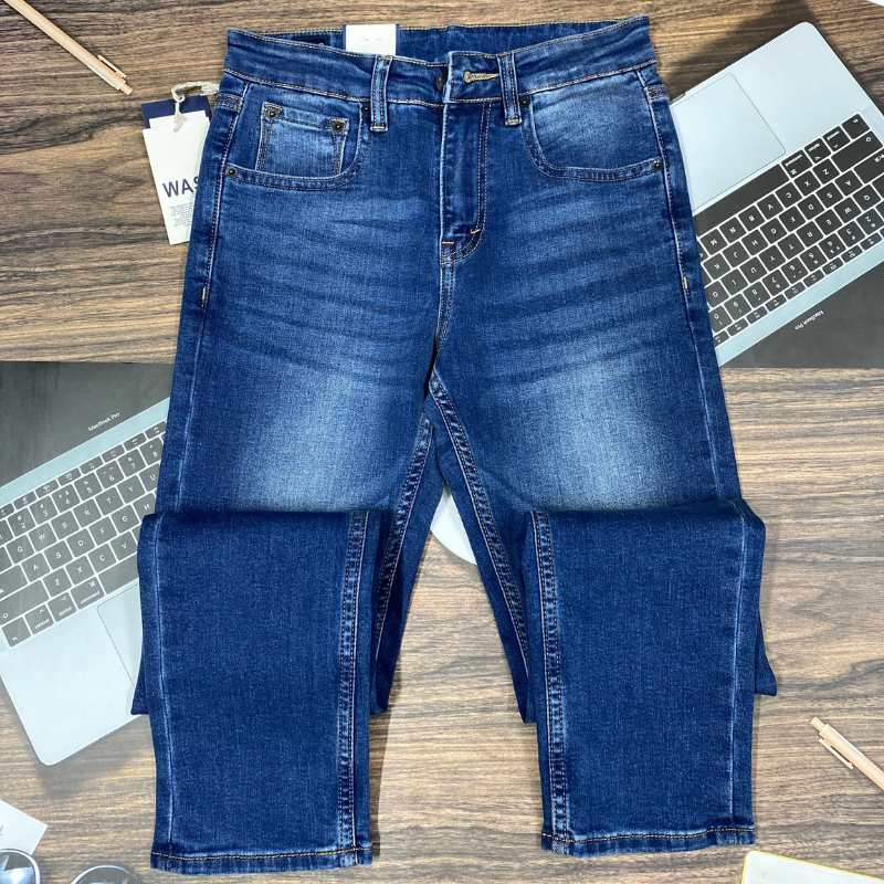 Quần Jeans Nam Quảng Châu Slim Fit  ÔM NHẹ ,chất cotton,co giãn nhẹ cam kết chất lượng sản phẩm