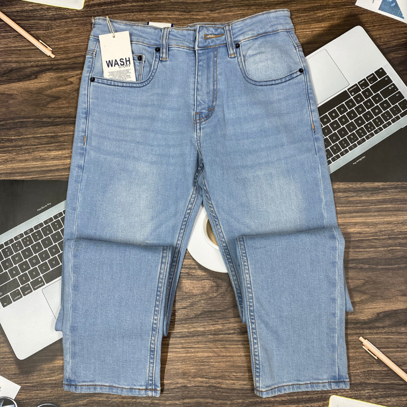 Quần Jeans Nam Quảng Châu Slim Fit  ÔM NHẹ ,chất cotton,co giãn nhẹ cam kết chất lượng sản phẩm