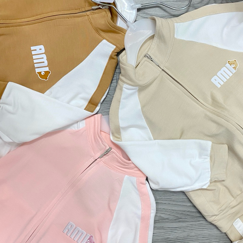 Bộ quần áo dài thể thao cho né trai bé gái hãng anminaza