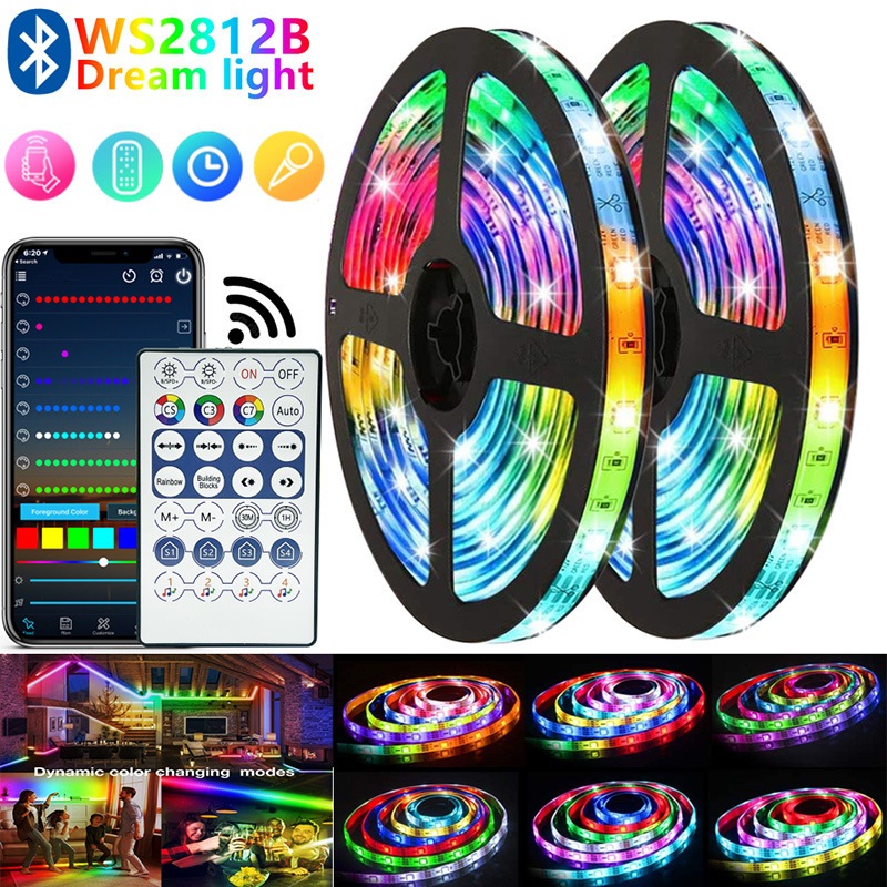 Bộ Combo Đèn Led Tiktok 10m Led RGB Led 5050RGB - Đèn Led Trang Trí Phòng Ngủ，nháy theo nhạc, trang trí decor phòng