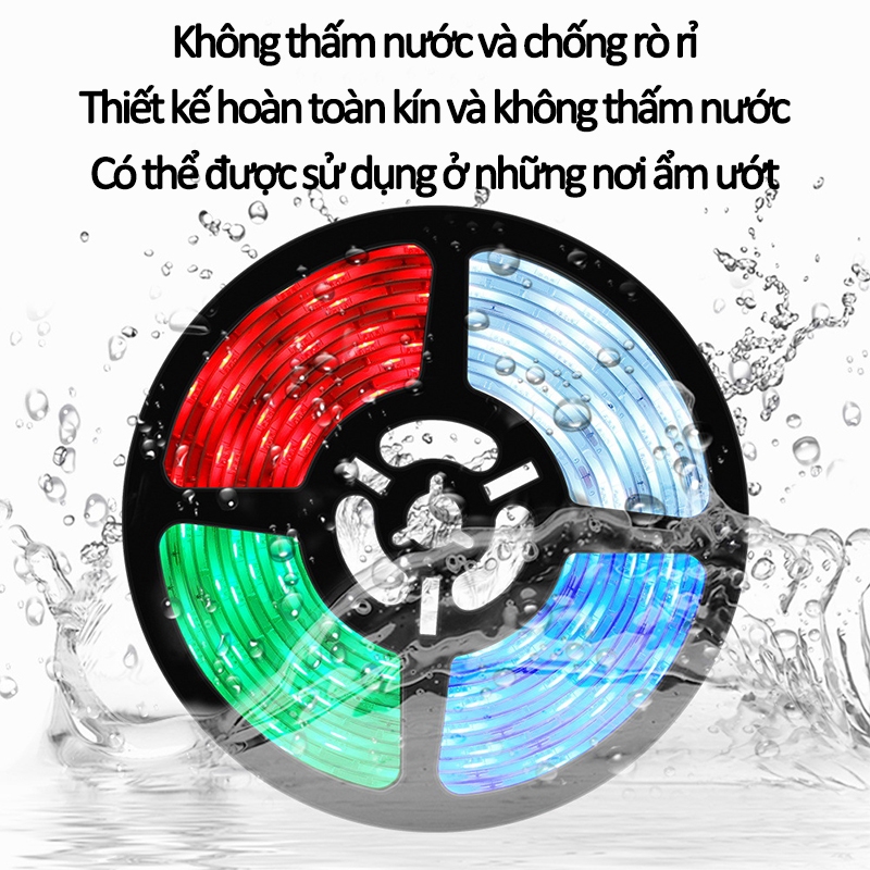 Bộ Combo Đèn Led Tiktok 10m Led RGB Led 5050RGB - Đèn Led Trang Trí Phòng Ngủ，nháy theo nhạc, trang trí decor phòng