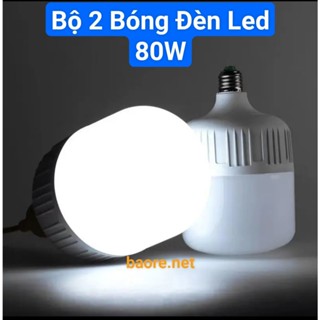 Bộ 2 bóng đèn led 80w siêu sáng tiết kiệm điện,thay thế đèn huỳnh quang, đèn compact