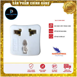 Phích đa năng P8 ( phích chuyển ổ cắm 3 sang ổ cắm 2)