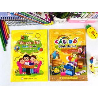 Sách - combo 2 cuốn chuyện kể, câu đố dành cho trẻ - chủ đề gia đình, đồ vật - ndbooks
