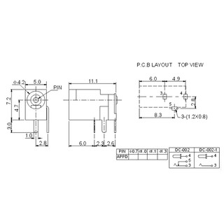 Combo 10 Jack DC Jack DC 3.5x1.3mm (5 Cái - 5 Đực)
