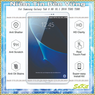 Kính cường lực full màn hình máy tính bảng samsung tab A6 10.1 inch ( t580- t585) 2016 không có bút spen.