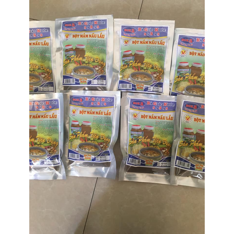 Bột Mắm Nấu Lẩu Bà Giáo Khỏe 55555 gói 300gr - Châu Đốc