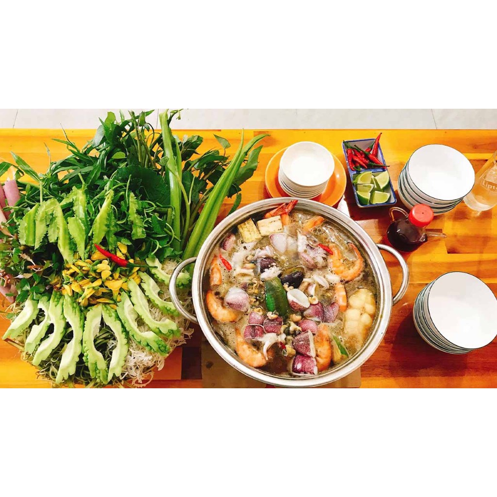 Bột Mắm Nấu Lẩu Bà Giáo Khỏe 55555 gói 300gr - Châu Đốc