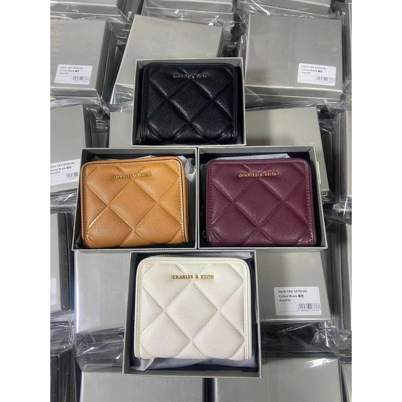 Ví CK ô trám mini kéo khoá fullbox