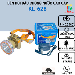 Đèn pin đội đầu siêu sáng kl-628 ,chuyên dùng đi soi cho thợ lặn,mỏ, dã ngoại