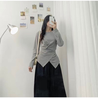 [ Rẻ vô địch ] Áo thun dài tay chéo vạt
