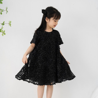 Váy thiết kế bé gái LEAH baby doll công chúa cộc tay cao cấp cho bé từ 3,4,5,6,7,8,9,10 tuổi - Peony dress