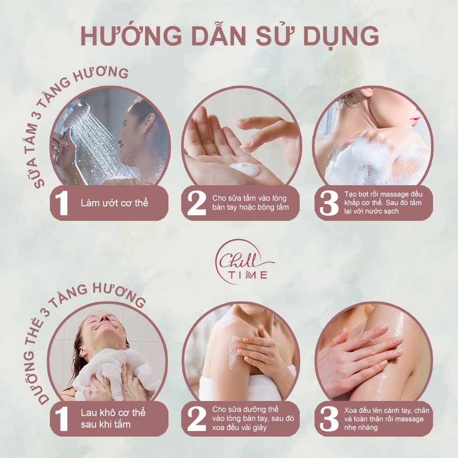 Sữa dưỡng thể 3 tầng hương Chill Time Sạp Hoa Góc Phố 280ml