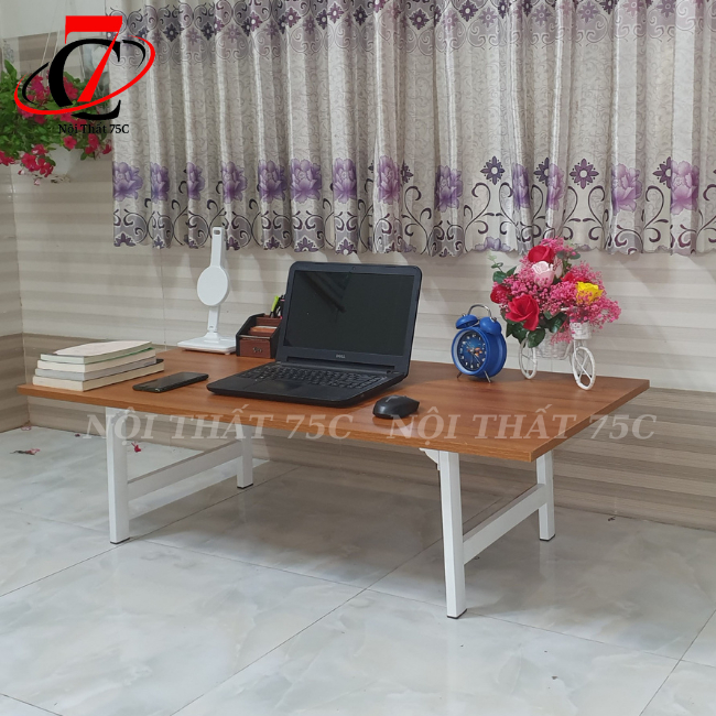 Bàn bệt kiểu nhật , bàn ngồi bệt xếp gọn, khung chân bàn UH liên kết chắc chắn , gỗ mdf phủ melamin dày 17mm