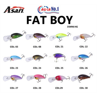 COMBO 2 CON MỒI CÂU LURE FATBOY 3.8G