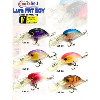 COMBO 2 CON MỒI CÂU LURE FATBOY 3.8G