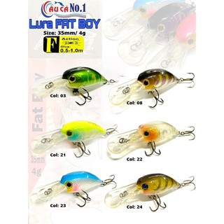 COMBO 2 CON MỒI CÂU LURE FATBOY 3.8G
