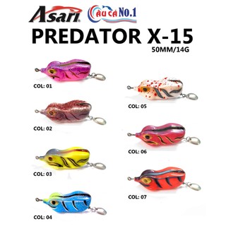 NHÁI HƠI CÂU LURE ASARI PREDATOR X-15 50mm/14g