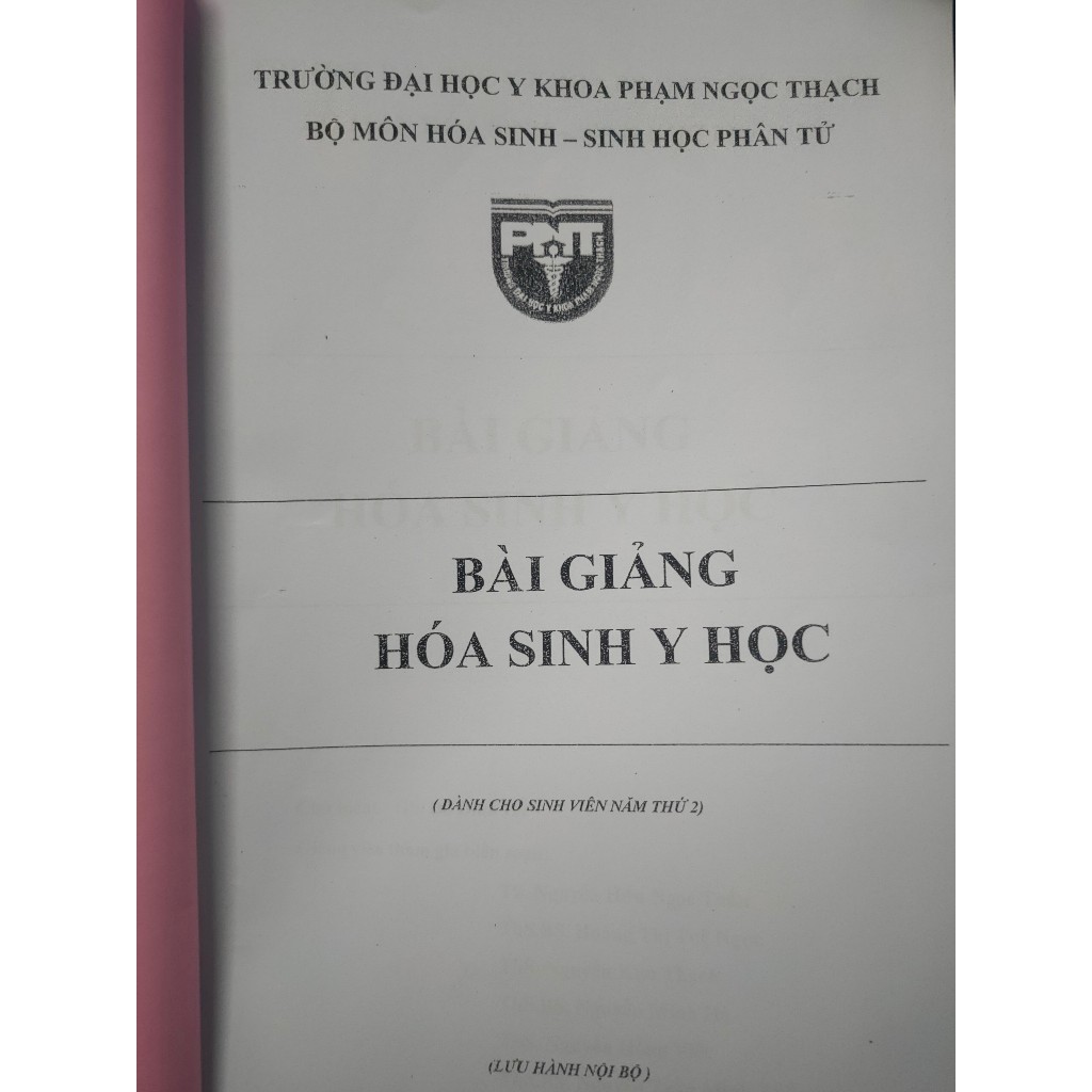 Giáo trình hóa sinh - ĐHYK PNT | Mua nhiều giảm giá