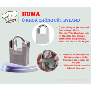 Ổ khóa chống mưa, chống trộm, chống cắt byland 50mm – an toàn tuyệt đối - hm421