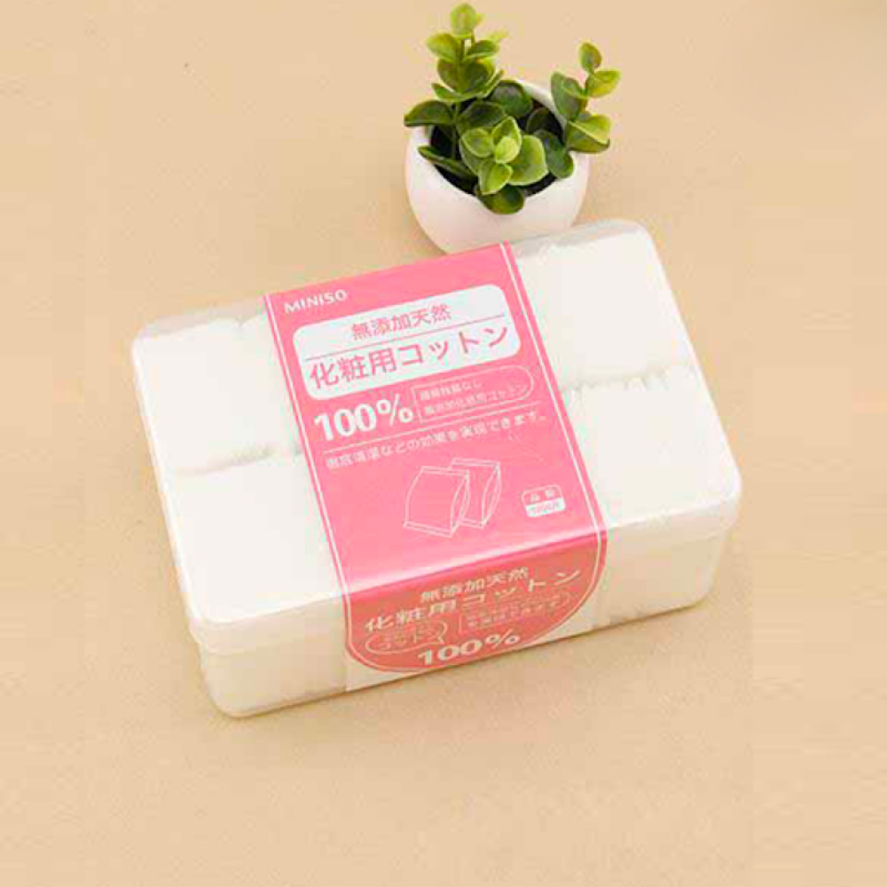 Bông Tẩy Trang Miniso Nhật Bản Cotton Pads Đa Năng Chất Bông Tự Nhiên Mềm Mại