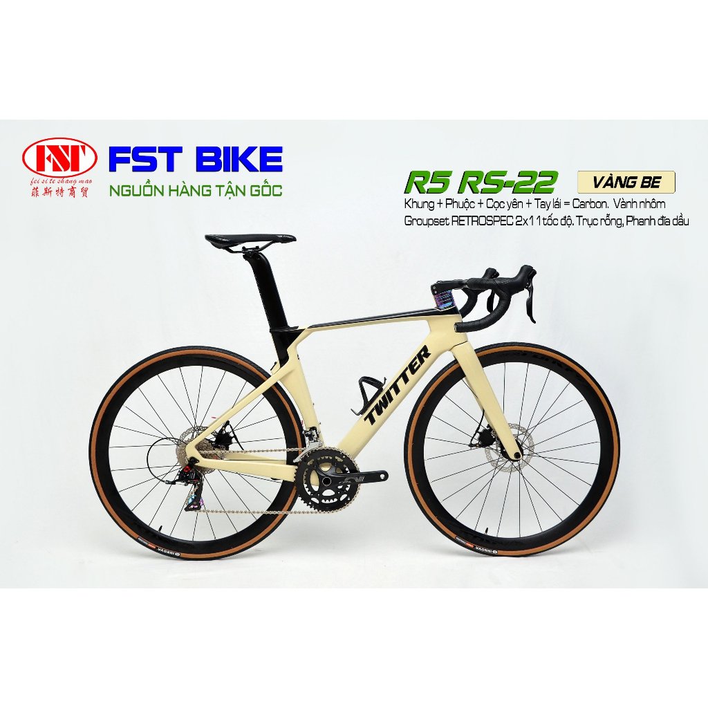 Xe đạp đua Twitter R5 Phanh Đĩa
