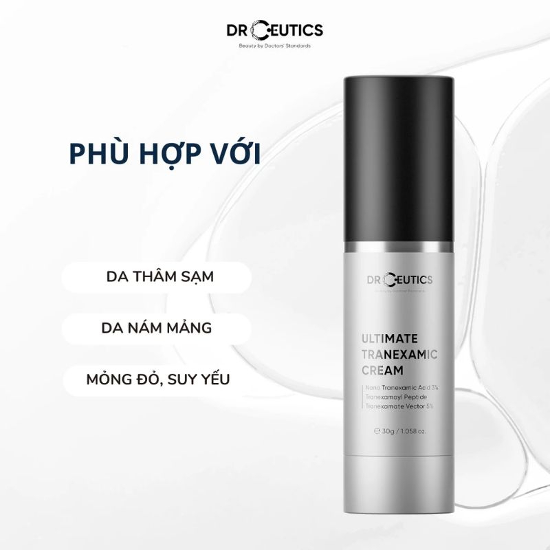 Drceutics Ultimate Tranexamic Cream - Kem dưỡng sáng mờ thâm sạm nám