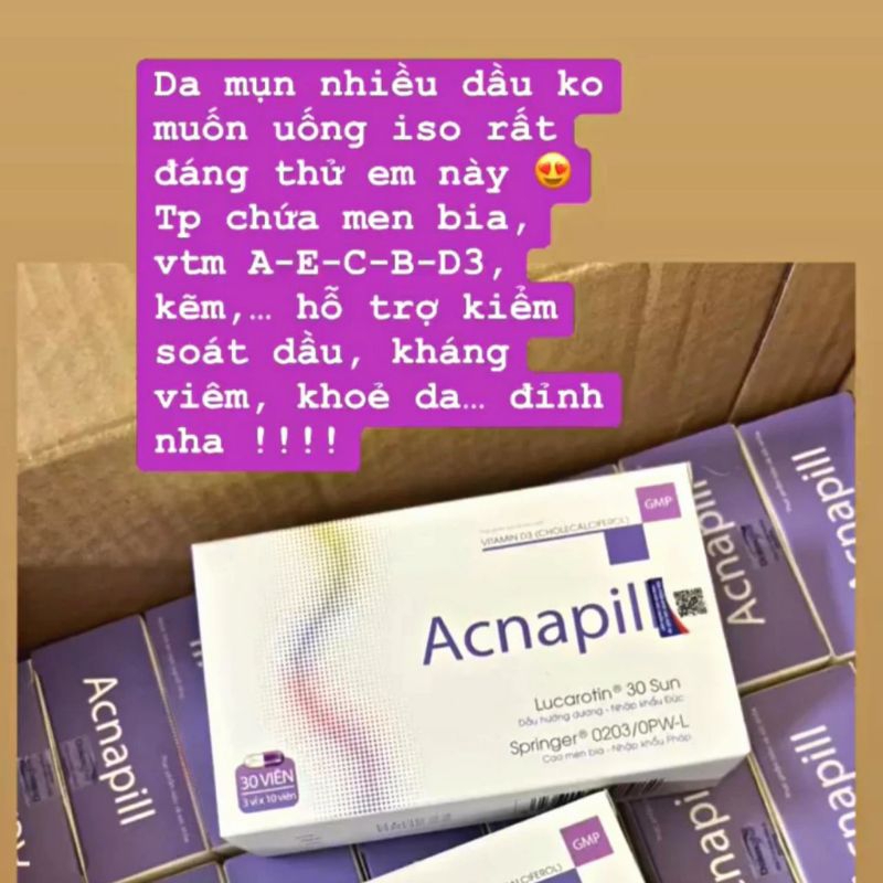 Viên uống kiềm dầu ACNAPILL 30 viên